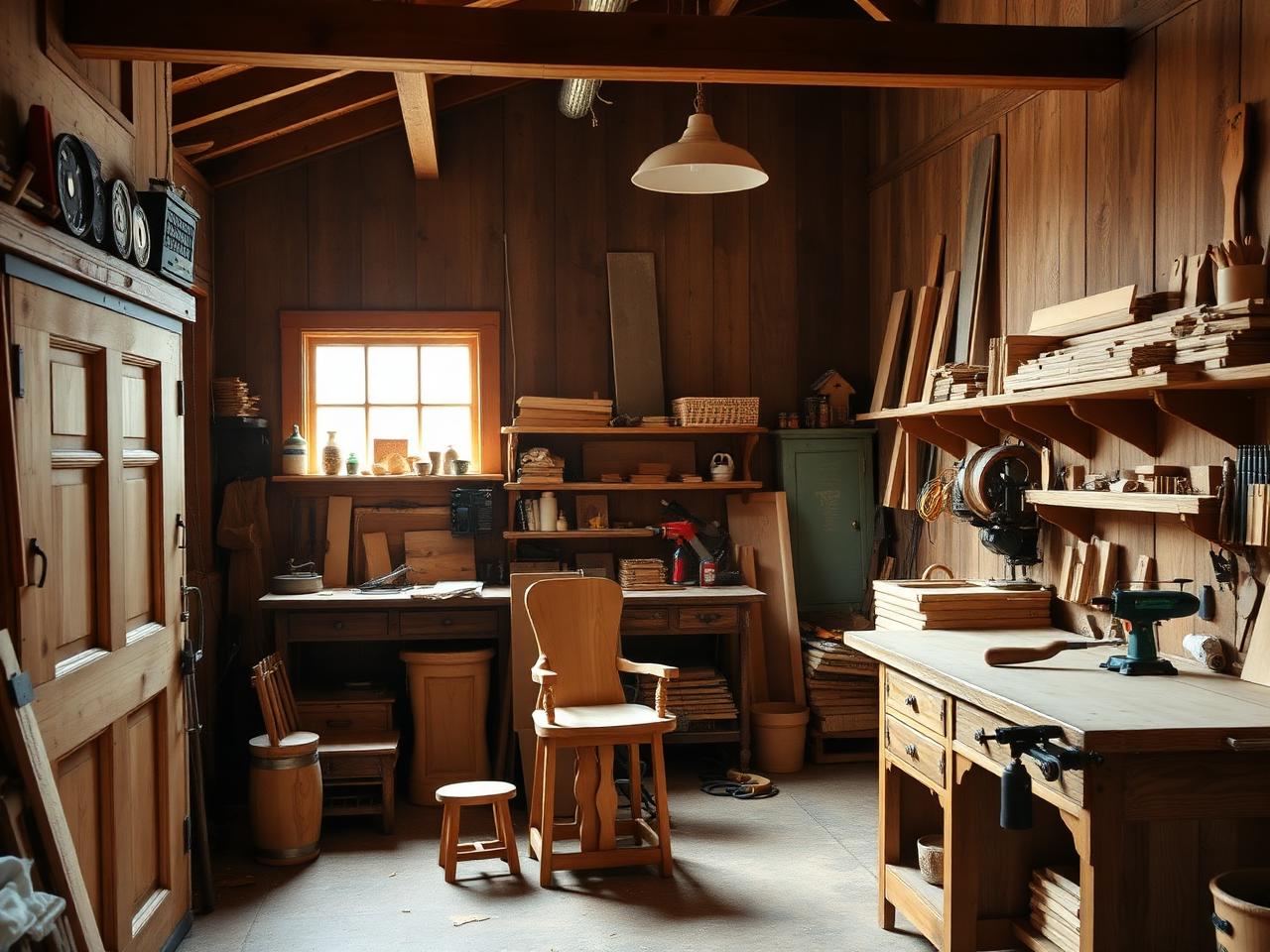A traditional woodworking shop in Lancaster County